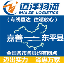 嘉善到東平縣物流公司_嘉善物流到東平縣_嘉善至東平縣物流專線-邁澤
